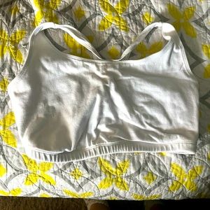 White sports bra